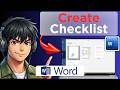 How to Create Checklist in Microsoft Word (Full Guide 2026)