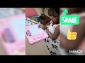 Unboxing magnetic slate whiteboard toddlerskidsfungift to my niece