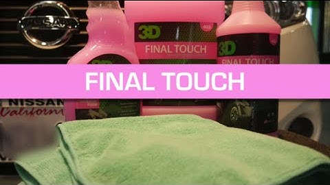 How to clean your car without ruining the wax with 3D final touch