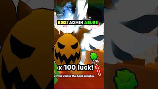 Insane Bgsi Admin Abuse  X100 Luck On Sinister Egg