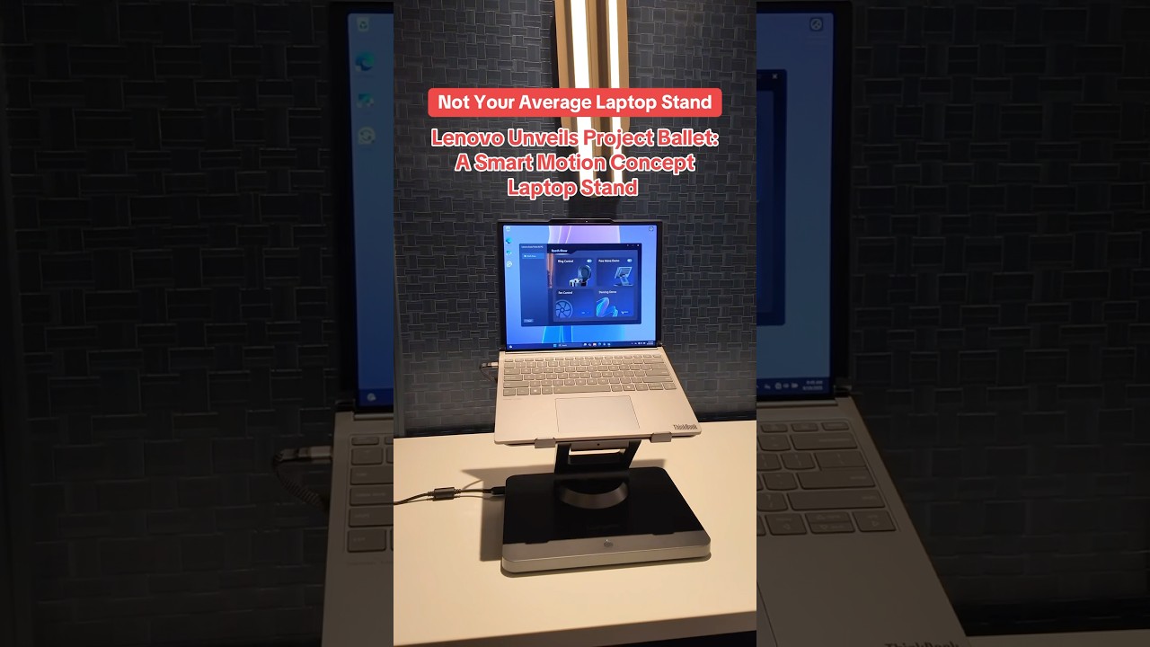 Lenovo Unveils a Concept Smart Multi-Directional Laptop Stand at IFA 2025