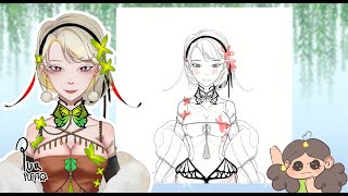 Painting an adoptable Pngtuber! (Adoptable design) ₍^. .^₎Ⳋ  #speedpaint #timelapse