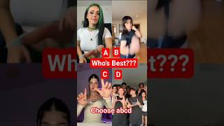 Download Lagu Choose abcd Which one is Best?#tiktok #trend #greenscreen #dance #loop MP3