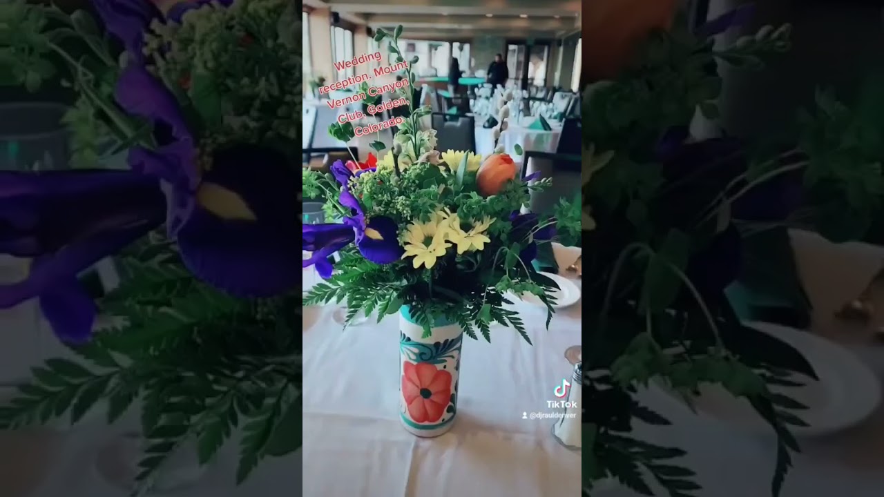 Wedding reception at Mount Vernon Canyon Club, Golden, Co.