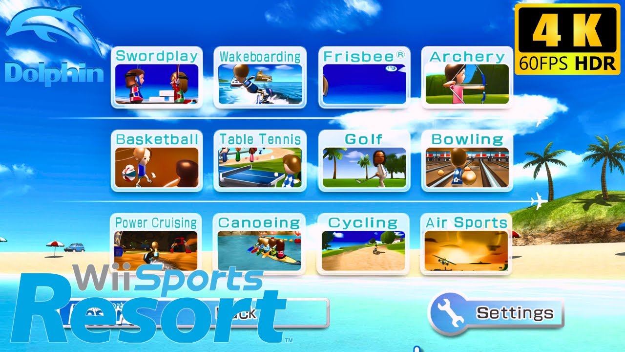 Wii Sports Resort – All Sports Full Gameplay | Dolphin 5.0 + HD