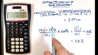 Scientific Calculator Tutorial(A quick tutorial on using a scientific calculator, featuring data input from the results of dimensional analysis (00:26), data input for problems with both ..., 2016-01-24T23:27:51.000Z)