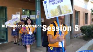 Highlander Orientation Session 5 July 23-24, 2018