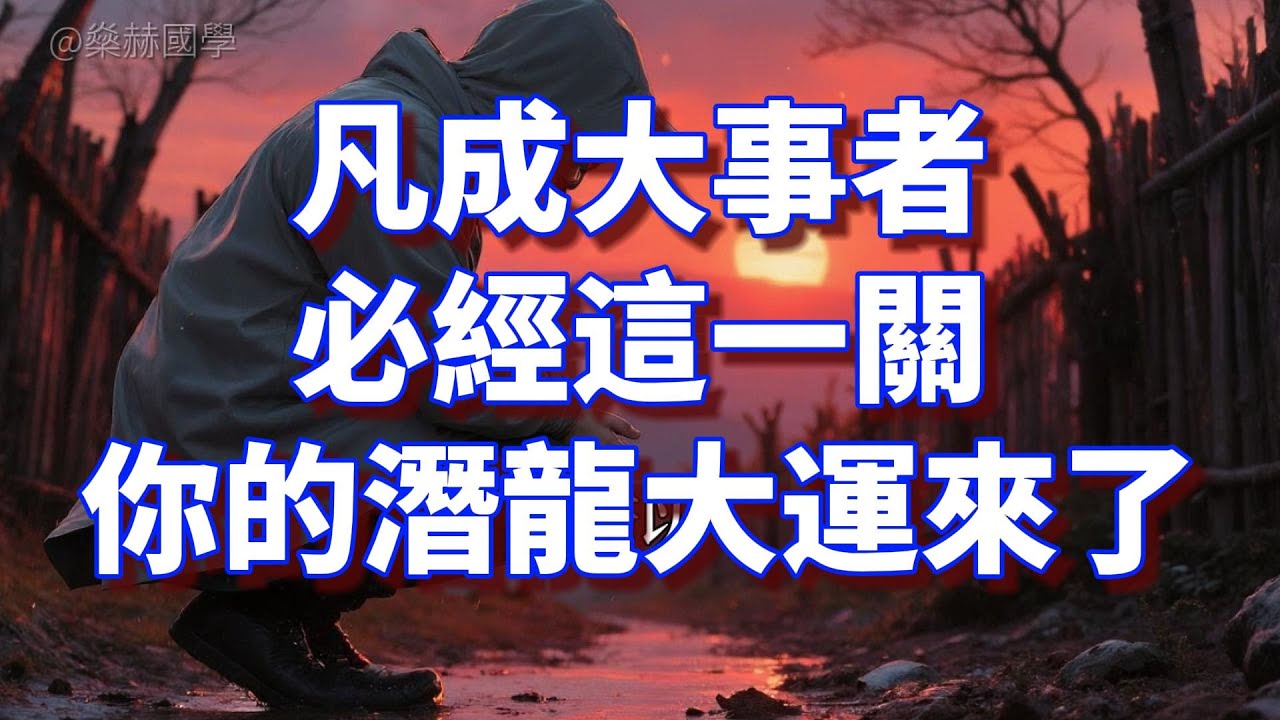 天道規律：凡成大事者，必經“孤立無援”這一關！ 若你正處此境，恭喜，你的“潛龍”大運要來了#國學 #人生哲學 #傳統文化 #人生智慧 #為人處世 #易經