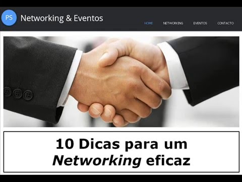 Vídeo: 10 Dicas Para Networking Eficaz