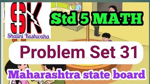 Problem set 31 of 5th standard | circles lesson 7 mathemtics maharashtra state board