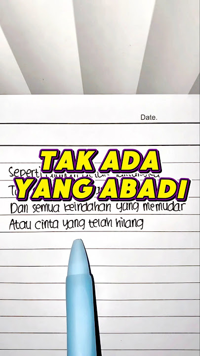 TAK ADA YANG ABADI - Noah (Lyrics) || 