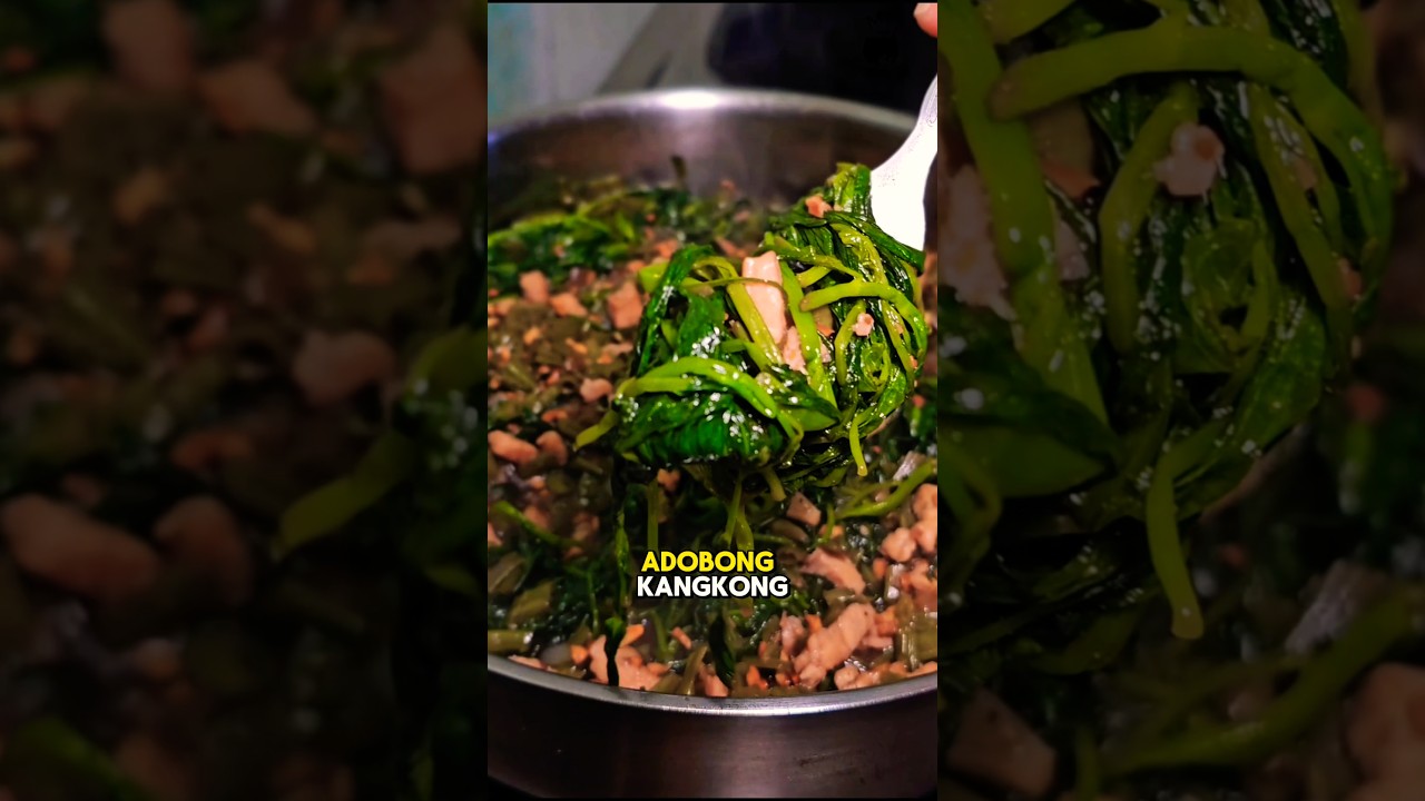 Adobong Kangkong with Chicken 