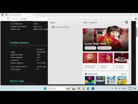 Laptop Battery Report. How to test your Laptop Battery in Windows.