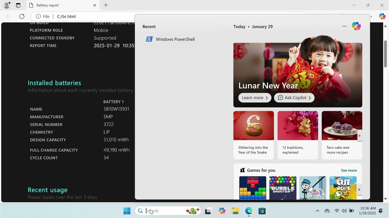 Laptop Battery Report. How to test your Laptop Battery in Windows.