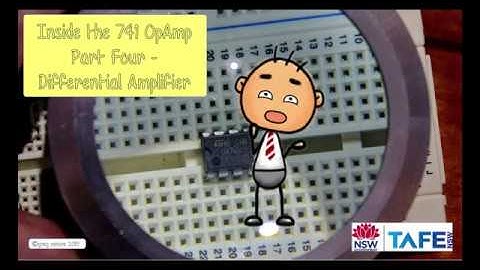 Differential Amplifier OpAmp 741 Input Bias Currents TAFE NSW Part 4