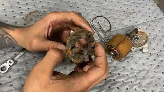 starter motor!  see how to fix an old starter motor