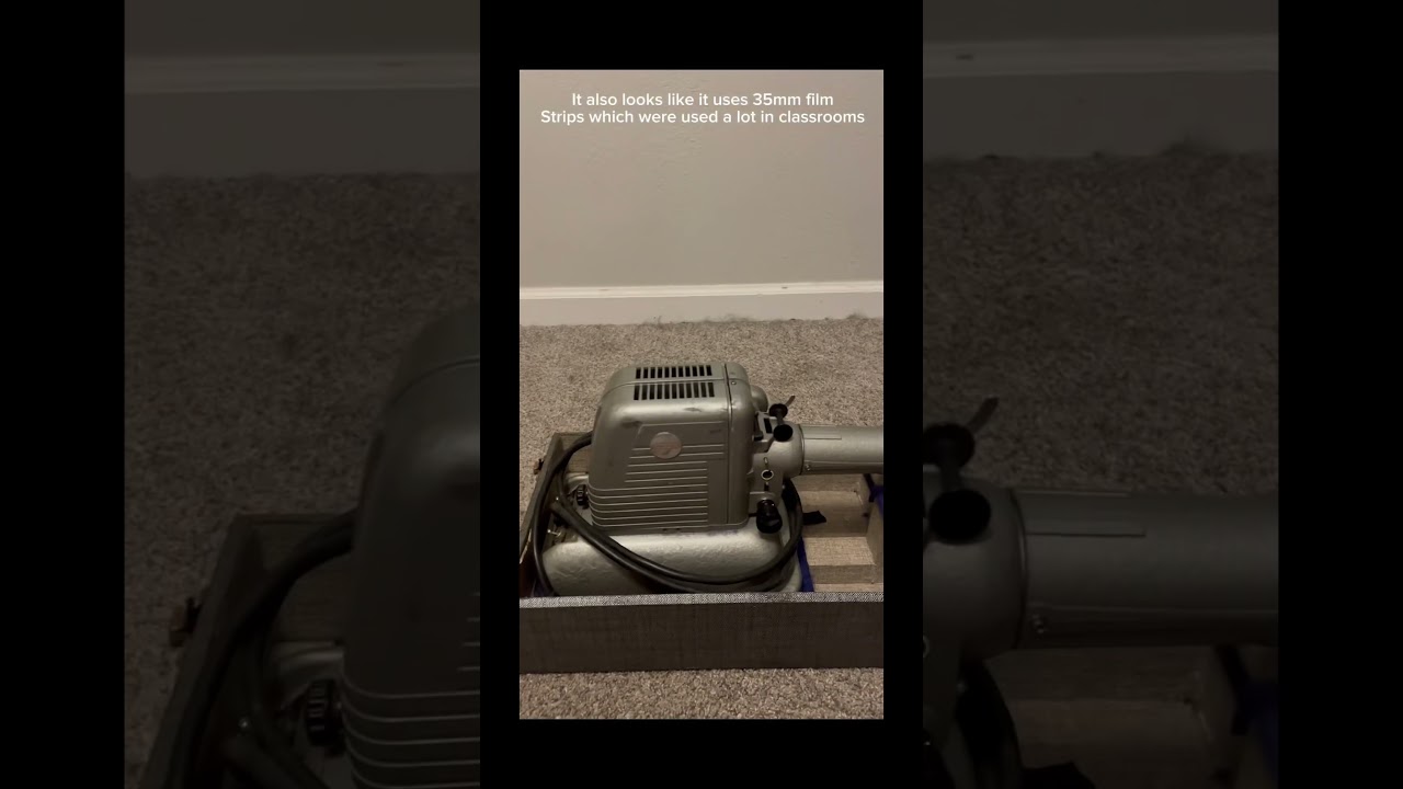 A large vintage film strip projector! 