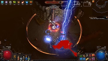 Path Of Exile - Unleash Ball Lightning/Vaal Storm Call Elementalist Minotaur kill (3.6)