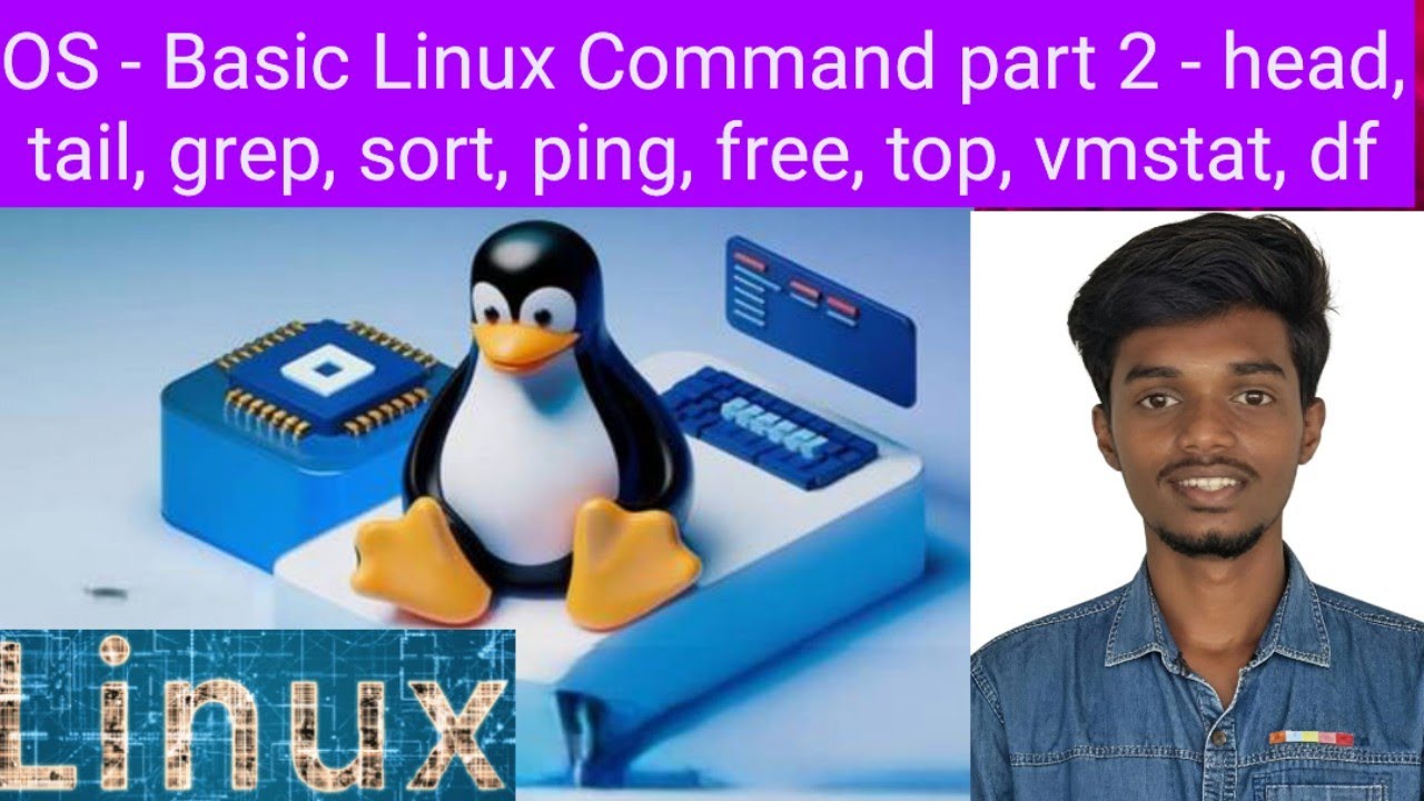 OS - Basic Linux Command Part 2 - head, tail, grep, sort, ping, free ...