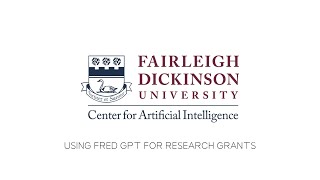 Workshop: Using FredGPT for Research Grants
