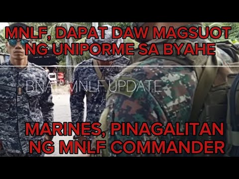 PAHUBARIN DIN DAW NG UNIFORM ANG MARINES SA MNLF CAMP!