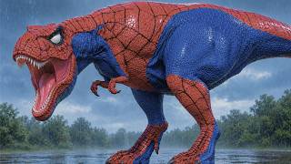 Testing Spider-Man T-Rex Variants in a New Dinosaur Skin Mod | Jurassic World Evolution