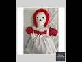 Vintage Raggedy Ann Style Doll Handmade Cloth Doll Rustic Farmhouse Decor Yarn Hair