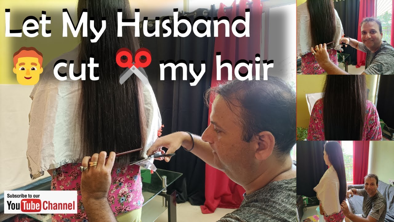 Husband cuts my hair Husband cuts Filipino wife hair 💇‍♀️video Let