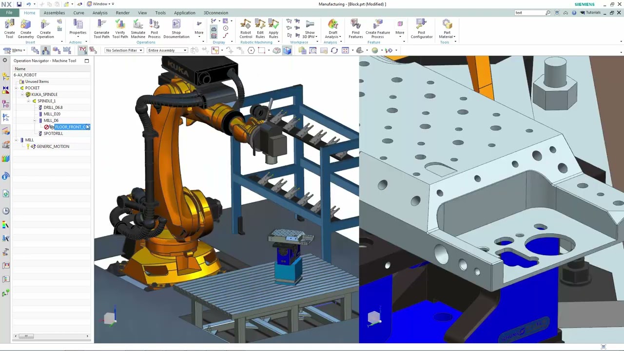 NX CAM Manufacturing Solutions Robot Machining (14of20)