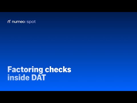 Factoring checks inside DAT