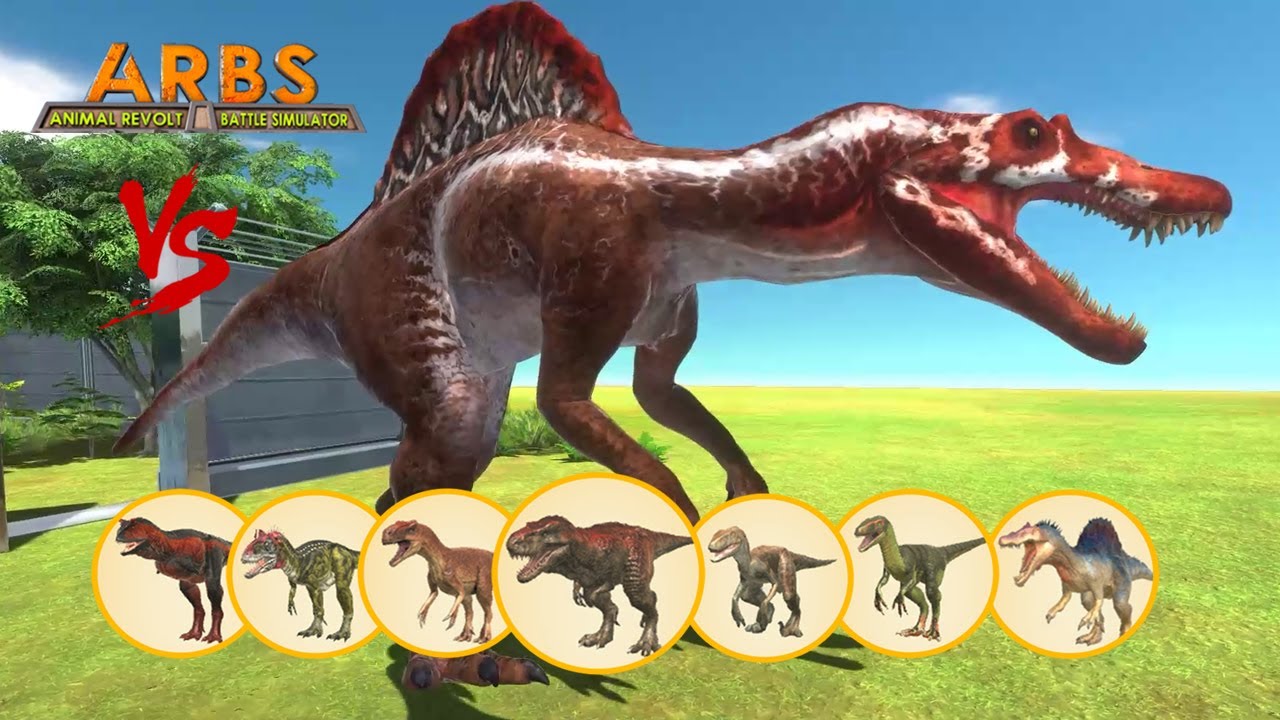 JP3 SPINOSAURUS vs DINOSAURS - Animal Revolt Battle Simulator