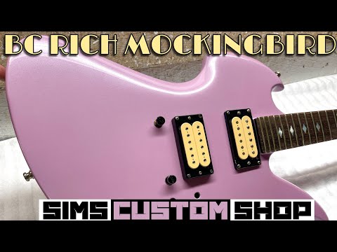 1980 USA BC Rich Mockingbird - Custom Rude Pink paint by Sims