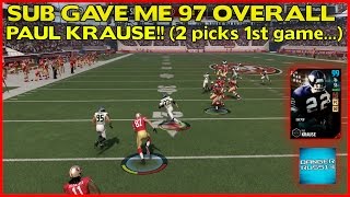 MUT 17 | SUB GAVE ME 97 PAUL KRAUSE!! (2 picks in 1st game...) | MADDEN 17 ULTIMATE TEAM