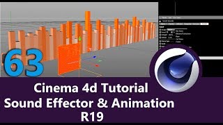 Cinema 4D tutorial, Sound Effector R19