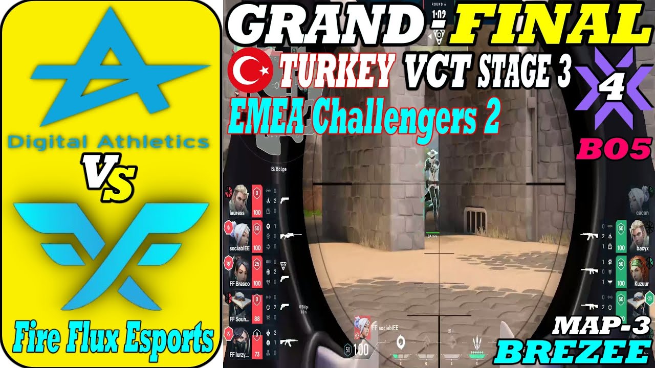 GRAND FINALS || DIGITAL ATHLETICS vs FIRE FLUX || MAP 3 BREZEE || VCT Stage 3:Turkey Challengers 2