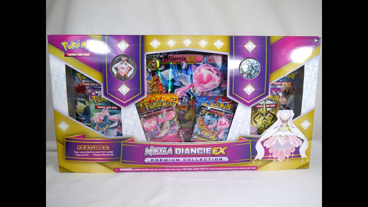 Unboxing: Pokémon TCG - Mega Diancie EX Premium Collection - YouTube
