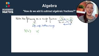 How to Add & Subtract Algebraic Fractions