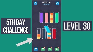 Water Color Sorting Puzzle Day 5, Level 30