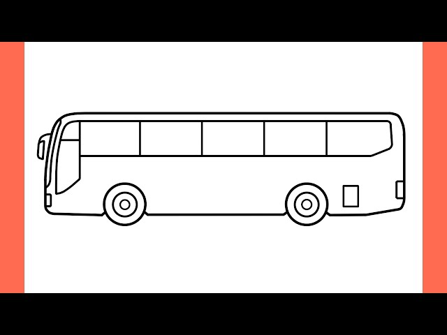 How to draw a BUS step by step / drawing bus easy class=