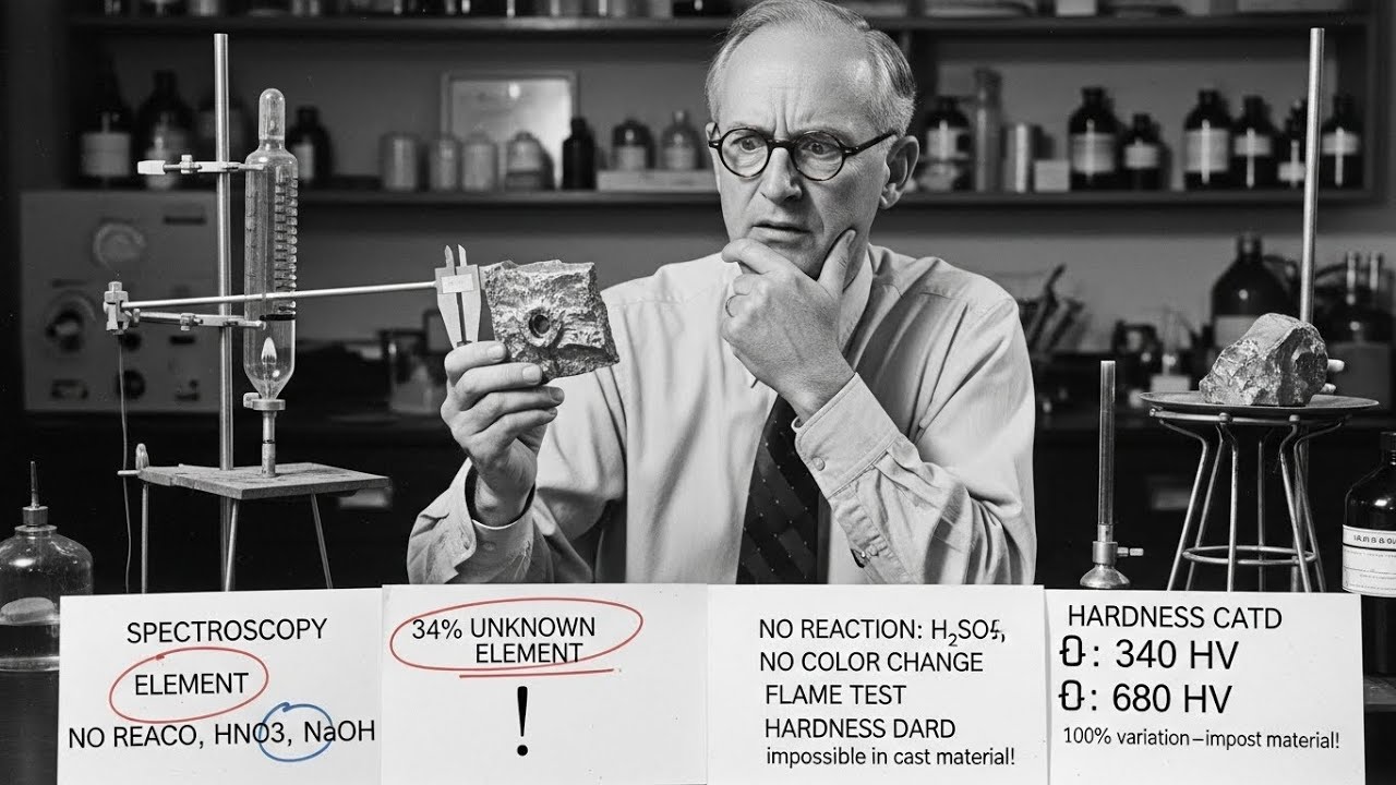 В секретном отчете 1944 года литой материал был обозначен как «неидентифицируемый».