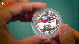 USA - DPRK Summit Silver Bullion Coin Unboxing Video
I just received the silver bullion USA-DPRK Summit Coin by Singapore Mint. Theres only 15,000 minted and they’re all sold out already. If you haven’t ordered yours, you’re outta luck. Here’s the unboxing video.
Follow me on facebook: https://www.facebook.com/dprk360
Follow me on instagram: https://www.instagram.com/dprk360/ USA - DPRK Summit Silver Bullion Coin Unboxing Video