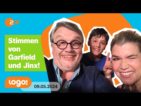 logo!-Kinderreporter Ilian trifft Anke Engelke und Hape Kerkeling | logo! Nachrichten vom 09.05.2024