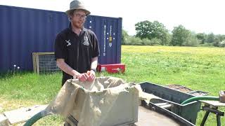 Fieldschool at Silchester - Rory explains flotation