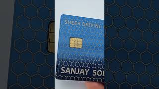 Blue Matte BMW Metal Card #bmw #metalcard #metal #blue #matte #car