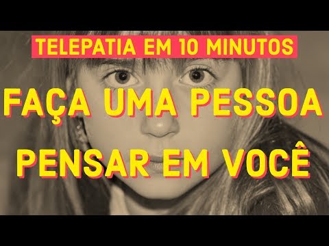 Vídeo: Como Transmitir Um Pensamento Usando Telepatia