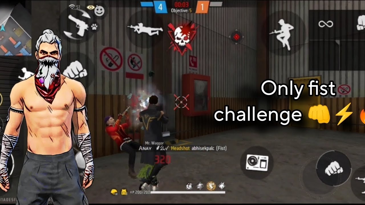 Only Fist Challenge In Lone Wolf 👊🔥⚡ll Best Challenge 💥 ll Free Fire