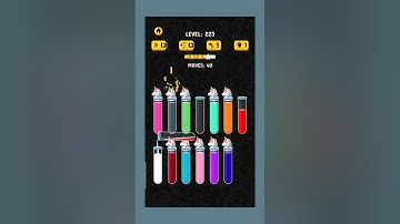 Color Water Sort 3D Level 223-224 #games #gaming #gamingvideos #gameplay #gamophobia #mobilegames
