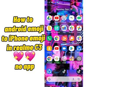 How To Make iphone emoji in realme c11 🥺💙