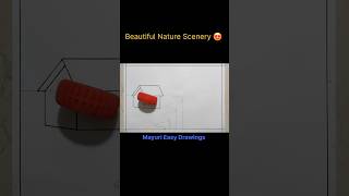 Nature Drawing Easy 😍 #shorts