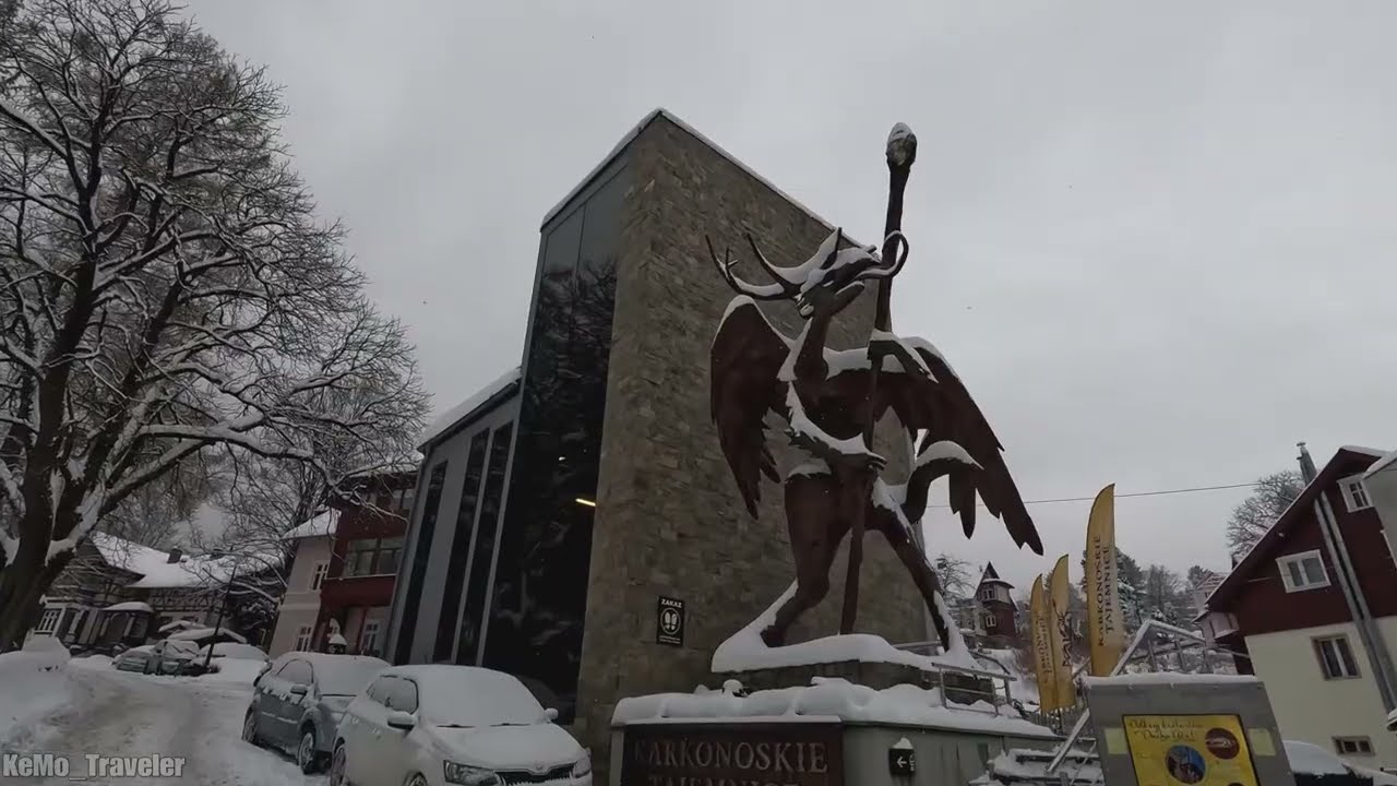 ❄️☃️KARPACZ Wirtualny Spacer Po Śniegu [4K UltraHD]☃️❄️